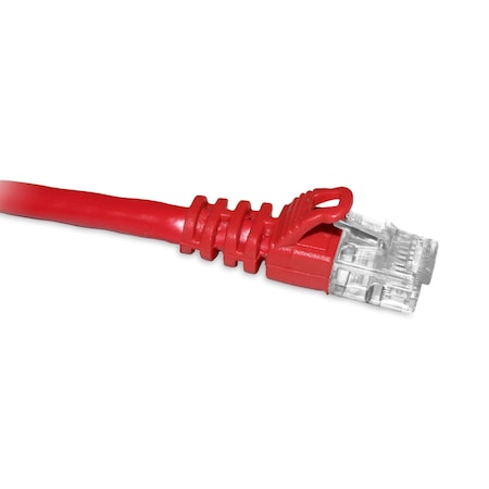 Enet Cat5E Red 6 Inch Patch Cable W/ Snagless Molded Boot (Utp)